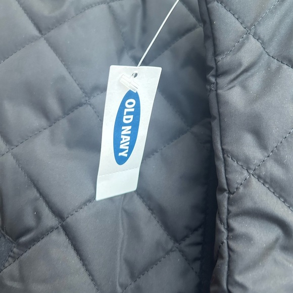 NWT Old Navy Men’s Large Full Zip Quilted Black Vest A-7 - Picture 5 of 8